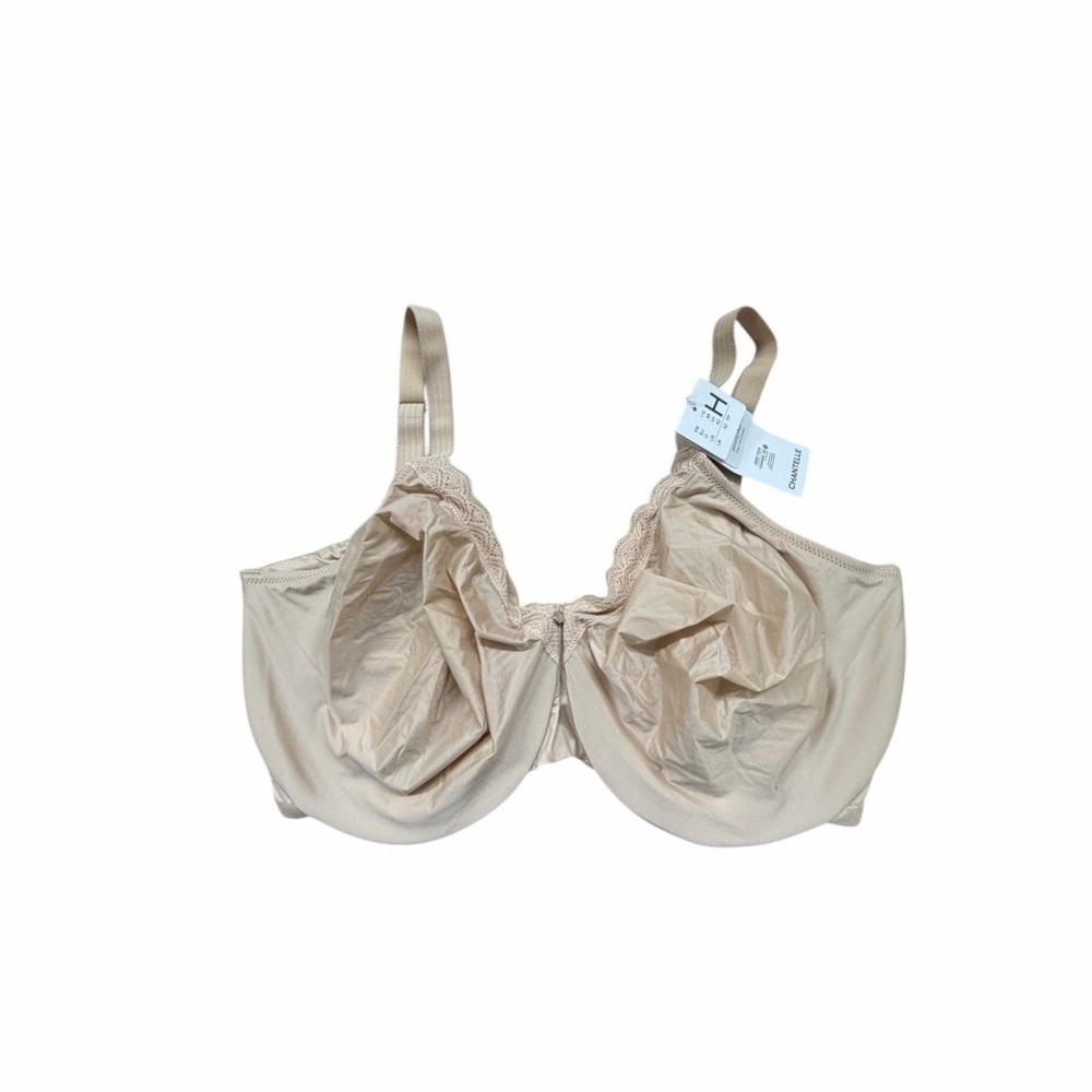 NWT Chantelle Classic Beige Bra Minimizing effect Size 42 H